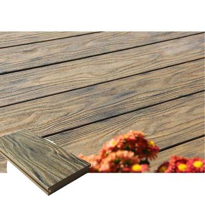 China UV Resistant Grey Solid Composite Decking Trim Boards Eco Wood Lumber for sale
