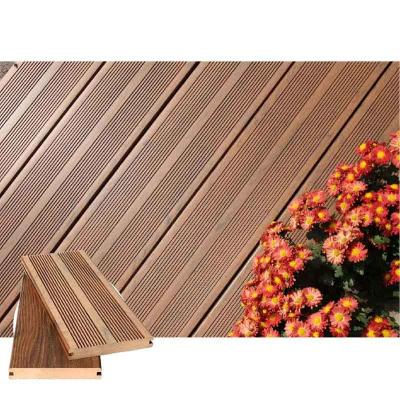China Groove Surface No Crack Solid Composite Decking for sale