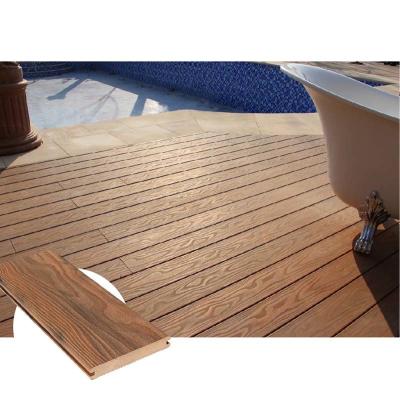 China Composite with No Plastic Feel Solid Composite Decking Product for sale