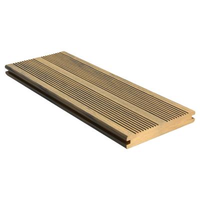 China Outdoor Waterproof Solid Composite Decking 140x21mm for sale
