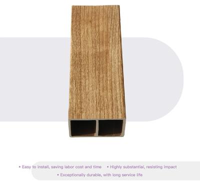 China tubo de madera hueco del tubo ISO de la madera de la resistencia WPC del molde de 70x50m m en venta