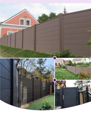 China Blue Grey Anti Rot Composite Wood Fences Waterproof Planks No Splinter for sale