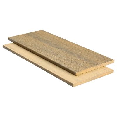 China Dark Teak HDPE WPC Wood Composite Decking Trim 2.2m Fire Rated Boards for sale