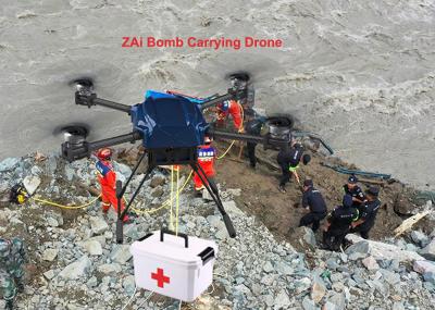 China ZAi Bomb Carrying Drone 3kg Carga útil 10KM Dual Light Pod imágenes térmicas cámara Drone en venta