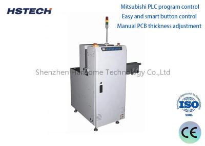 China AC220V Mitsubishi PLC SMEMA Signal Light PCB Bare Board Loader with Manual PCB Thickness Adjustment for sale