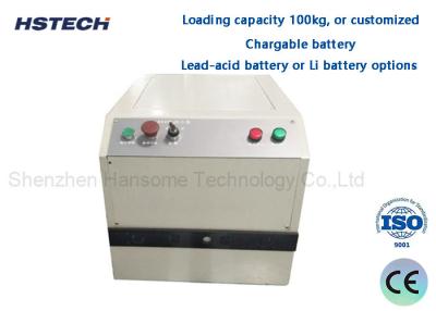 China Bateria de chumbo-ácido ou bateria Li Opções Bateria recarregável Capacidade de carga 100kg AGV Carro de transporte à venda