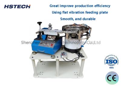 China Große Verbesserung der Produktionseffizienz Flat Vibration Fütterung Platte Auto Loose Kondensator Blei Forming Machine zu verkaufen