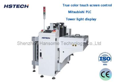 China Tower Light Display Mitsubishi PLC Dual Rail PCB Unloader Standard Height For SMT Application for sale