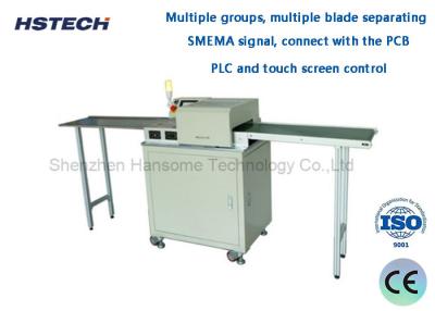 China PLC And Touch Screen Control SMEMA Signal Multiple Blade LED Strip Machine Designed For LED Lighting Industry for sale