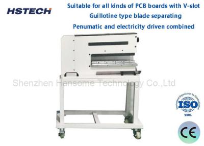 China Pneumatically Driven V-CUT PCB Separator 40mm Height Pneumatic PCB Depanelizer for sale