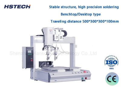 Cina High Precision Soldering Automatic PCB Soldering Robot Single Tip With Dual Working Station in vendita