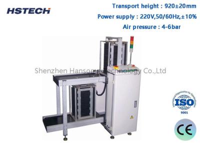 China 4-6 Bar 3 Magazines SMT Board Loading Machine1200mm Length with 90 Degree for sale