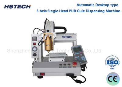 China 3 Axis Stepper Motor Glue Dispensing Machine Desktop Type With PUR Heating Valve for sale