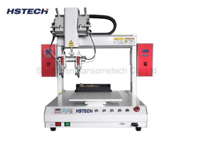 China Dual Head Automated Soldering Equipment 400mm Moving Range Timing Belt Single Platform for sale