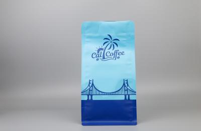 China Folha de alumínio de grau alimentício Bolsa personalizada para embalagem Reforço lateral Alimentos secos em pó Sacos de café com especiarias à venda