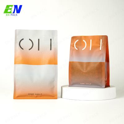 Chine Sac de café écologique de sac de fond plat de tirette de poche de poche de fond plat de 12oz Recycable avec la valve à vendre