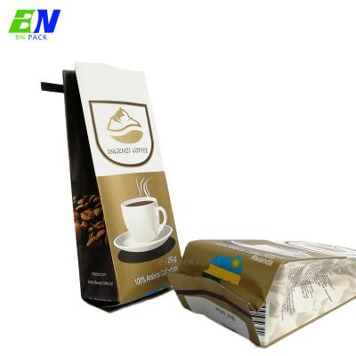 China Waterproof Food Grade Side Gusset Coffee Bag With Zipper WIPF Valve for sale