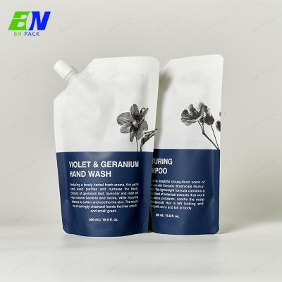 China 500ml custom Printing Hand Wash Spout Pouch Liquid Refill Packaging Pouch for sale