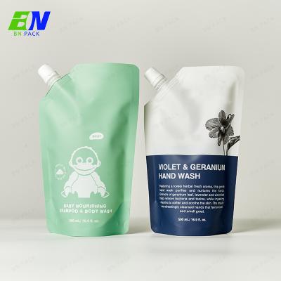 China PET Eco füllen freundlicher 100% recyclebarer doppelter Tüllen-Beutel flüssige Verpackentasche wieder zu verkaufen