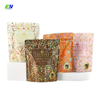 China High Barrier Customized Tea Bag With Zipper Loose Tea Packaging Pouch for sale