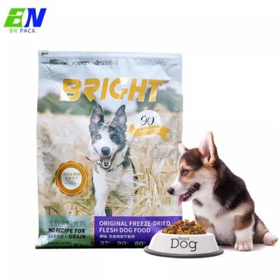 China High Barrier Dog Treats Bag Cat Food Bag Food Packaging Bag with Slider Zipper for sale