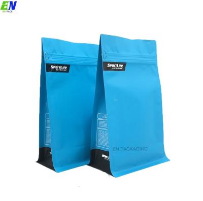 China Food Grade Square Bottom Food Packaging Bags Plastic Bags Food Bag For Protein Powder for sale