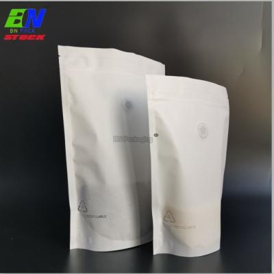 中国 マット・ホワイトは袋を少し食べるジッパーの臭いの漏出証拠袋が付いている100%の再生利用できる袋を立てる 販売のため