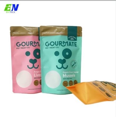 China PLA Biodegradable Stand Up Pouch Dog Food Bags Plastic Pouch With Zipper for sale
