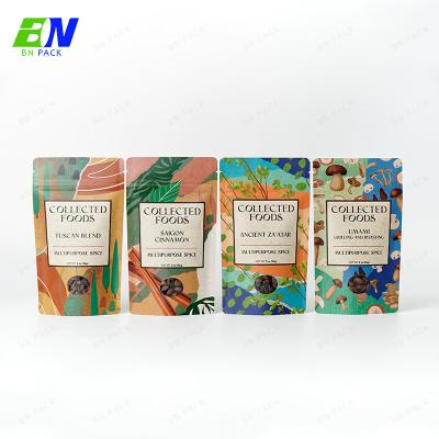 China Custom 100% Compostable Honeycomb Padded Kraft Paper Biodegradable Stand Up Pakcaging Bag for sale