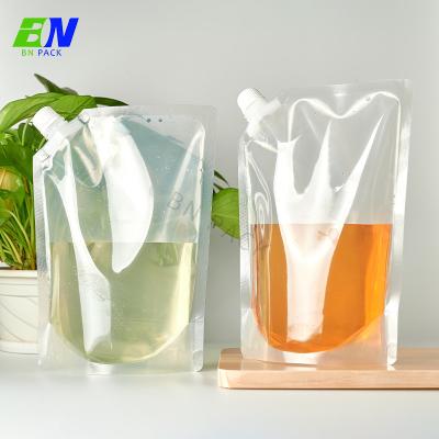 China Nahrungsmittelgrad-Aluminiumfolie-Stand herauf Tüllen-Beutel-Gewohnheit drucken Plastiktrinkwasser-Tasche zu verkaufen