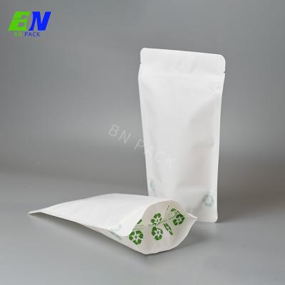China Heat Resistant Organic Recycling Stand Up Pouch Kraft Paper Packaging Coffee Food Bag en venta