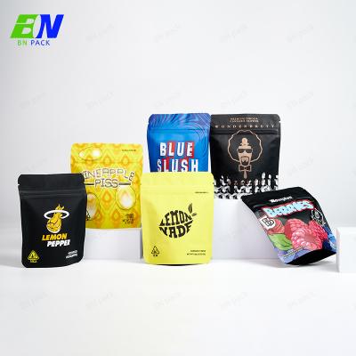 China Custom Printed Resealable Childproof Weed Ounce Bag Smell Proof Packaging Bag for sale