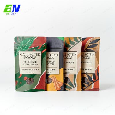 China Disposable Food Packaghing Bag Paper Box Craft Paper Packaging Bag Kraft Paper Pouch Kraft Paper Bag for sale