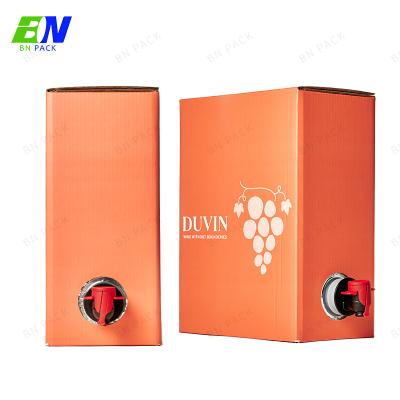 Chine Sac de vin de sac de bavoir avec le sac liquide en aluminium de bavoir de vin de sac de bavoir de robinet dans le sac de boîte dans la boîte à vendre