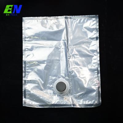 China Recyclable 3L 5L 10L Transparent Bag In Box For Packing Liquid Milk en venta