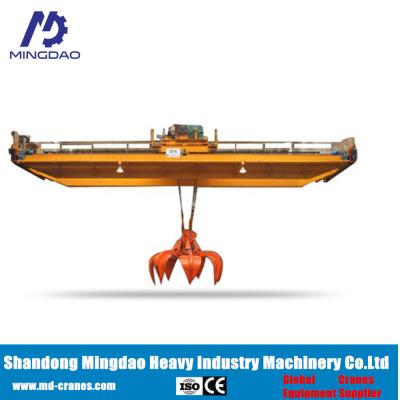 China Customized Material Handing 0.5-50ton or On Request Double Girder Bridge Grab Crane for sale