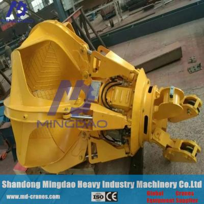 China MD Brand Double Girder Rubbish Material Grab Manual Overhead Bridge Crane Wheels Supplier for sale