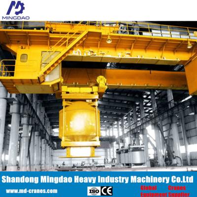 China Wireless Remote Control Metallurgy Meltworkshop Using Double Girder Overhead Crane for sale