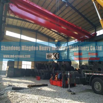 China Indoor Workshop Using Double Girder Overhead Crane 10 ton 15 ton 20 ton 30 ton for sale