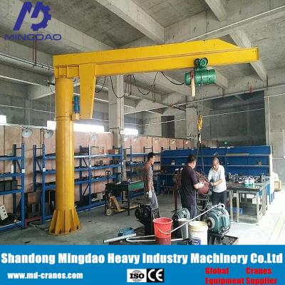 China Exported to North of America Pillar Mounted Cantilever Jib Crane with Chain Hoist for sale