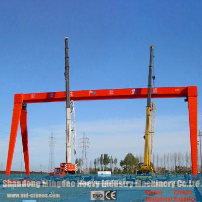 China A Frame Rail Mounted Gantry Crane with Electric Wire Rope Hoist for sale