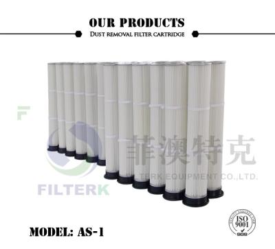 China PTFE PU Molded Pleated Filter Bags , 153 * 2000mm Dust Extractor Filter Bags for sale