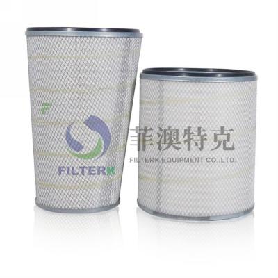 China Air Compressor Dust Collector Filter Cartridge , Hepa Washable Air Cleaner Filter for sale