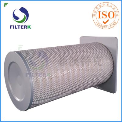 China Square End Cap Gas Turbine Filters Cartridge For Air Inlet Housing F7 - F8 Efficiency for sale