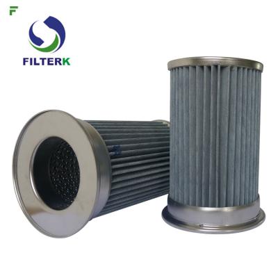 China Pleated Vacuum Pump Filter Element , Clean Side Removal Vacuum Pump Inlet Filter for sale