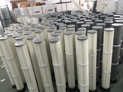 China Industrial Polyester Pleated Dust Cartridge Pulse Dust Filter Bag OEM Design for sale