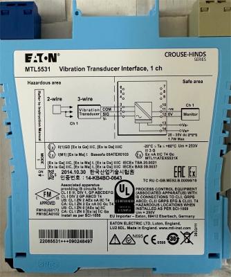 中国 CE 3.3mA MTL5531 振動トランスデューサー インターフェース 2 ワイヤー 販売のため