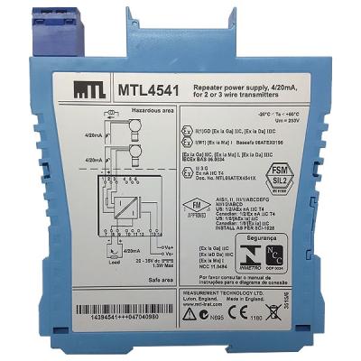 China HART MTL4541 Fuente de alimentación del repetidor de barrera de seguridad MTL en venta