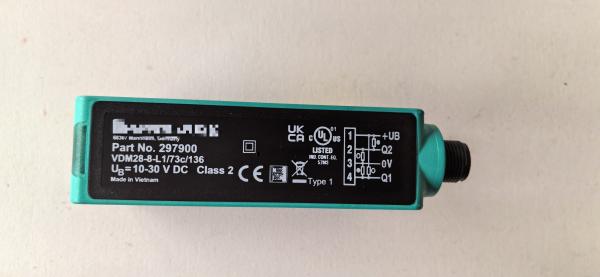 Quality P+F Distance sensor VDM28-8-L1/73c/136 660nm Wave Length Laser Class 1 for sale