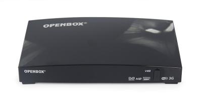 China Openbox V8s Digital Tv Receiver w/ WebTv / Scart / MGCAM / Weather Forecast / 2 USB / Biss Key - Black for sale